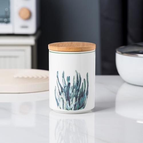 Food Grade Sealed Jar Ceramic Storage Jar Household Kitchen Grains Storage Jar Nut Tea Coffee Storage Box/collection Utensils