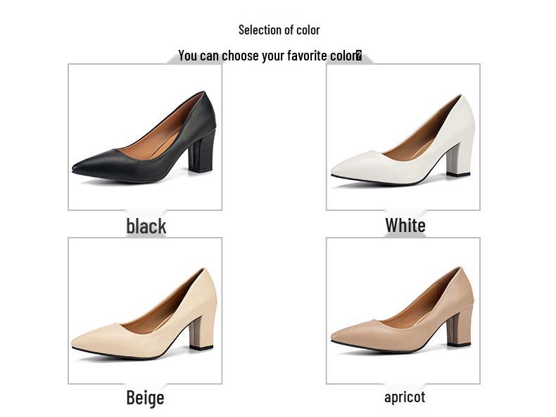 Zwarte Suède Blokhak Puntneus Carrière Schoenen voor Dames - Maten 41, 42 Beschikbaar