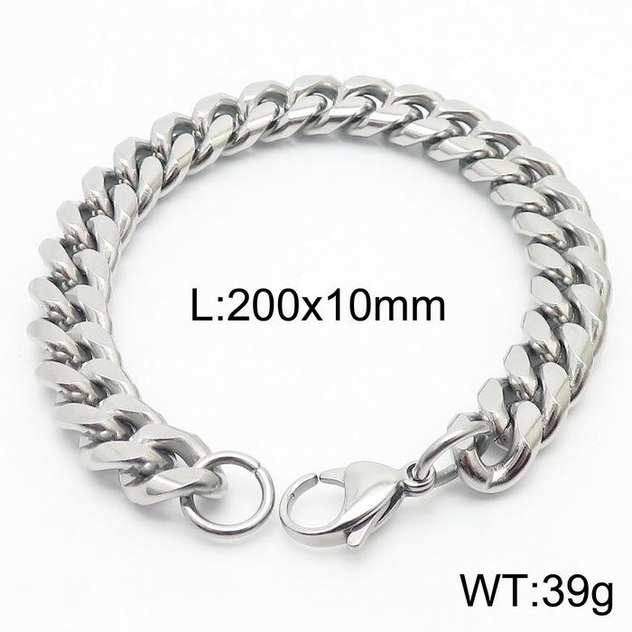 Módní Cool Pánský Nerezový Ocelový Nevyblednoucí Náramek s Kladkovou Sponou Dívčí Náramek Mnoho Specifikací