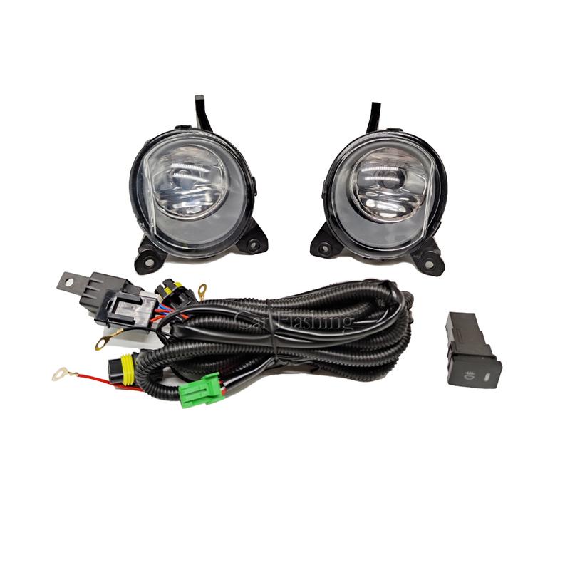 Car LED Fog Lights Fog Lamp For Toyota Corolla 2004 2005 2006 an Version Harness Wiring Cover Grille Halogen