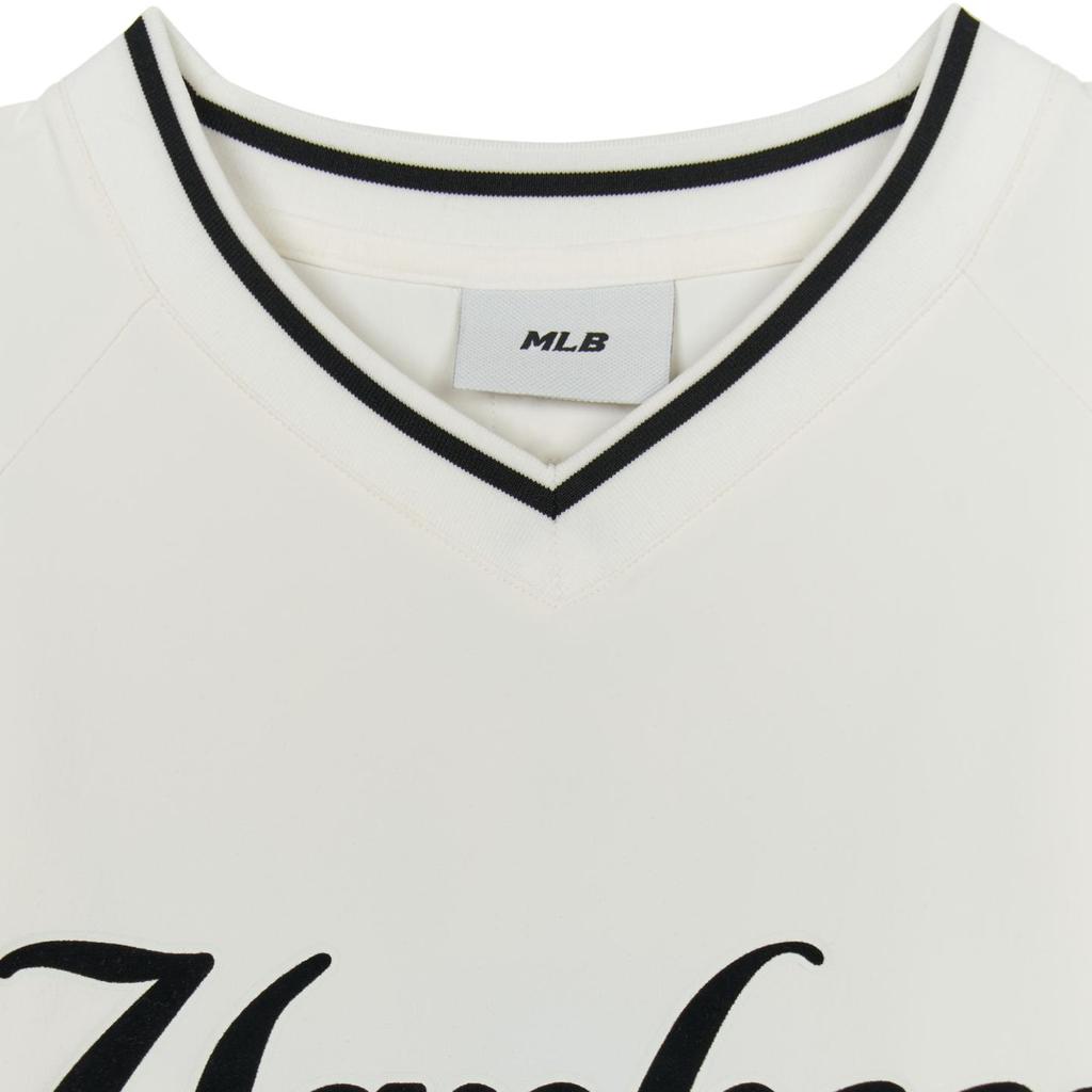 New MLB New York Yankees T Shirt Unisex Cream 3AMTV0544-50CRS