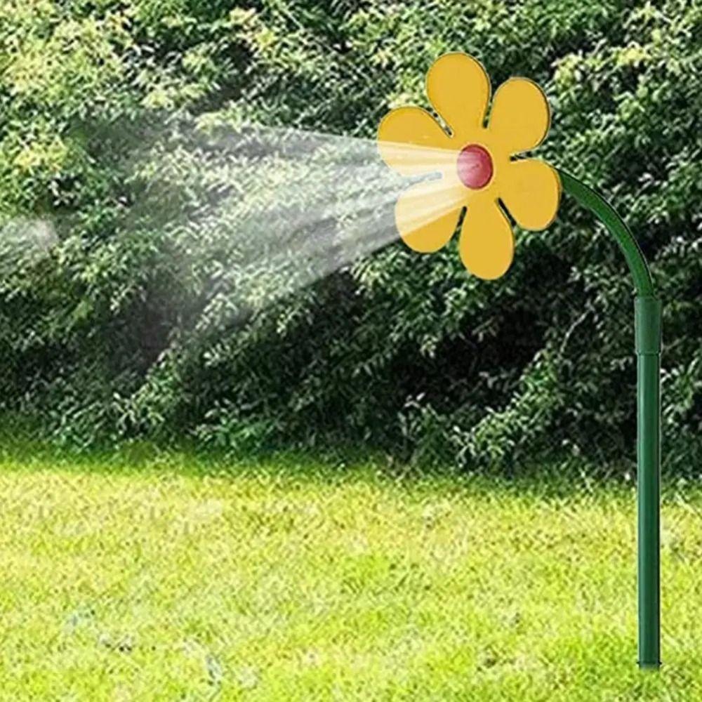 Blumenform Crazy Spin Sprinkler Lustiges Wassersprühspielzeug Tanzende Gänseblümchen Sprinkler Bauernhof