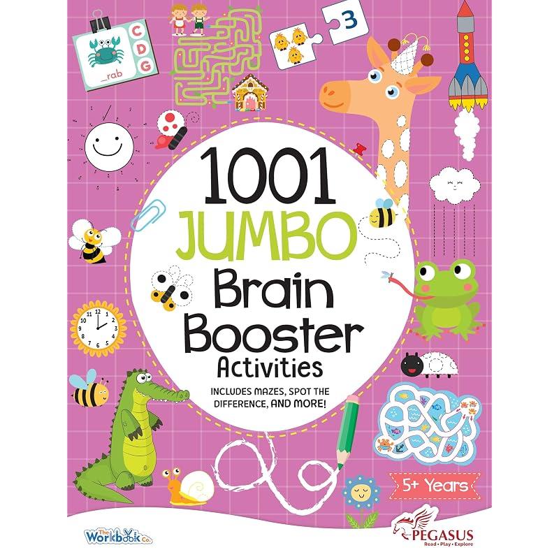 1001 Jumbo Brain Booster Activities For To Years Old Kids|Enhance The Child Mind With Cognitive Excellence With Interactive Activity Book