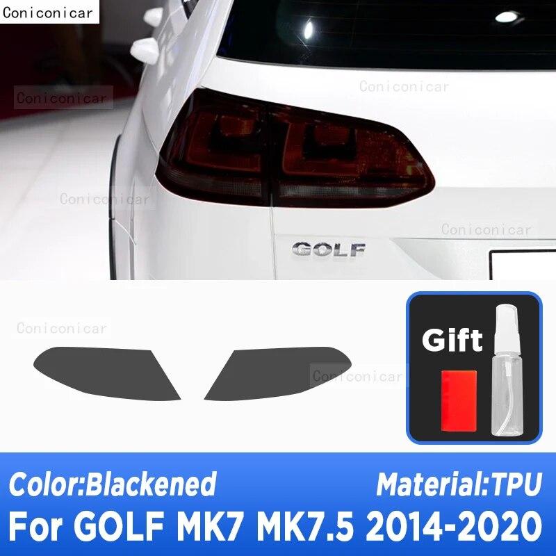 

Защитная пленка для фар автомобиля, черная защитная пленка против царапин, наклейки из ТПУ для Volkswagen VW Golf 7 MK7 2014-аксессуары C