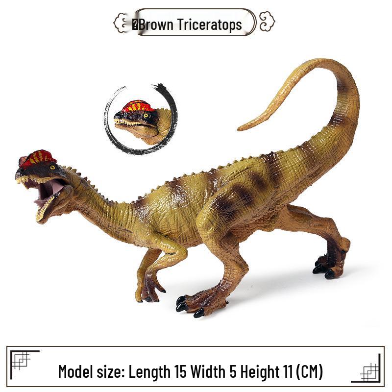 Jurassic Science Dinosaur Education Set: Dilophosaurus, Triceratops, Spinosaurus Models
