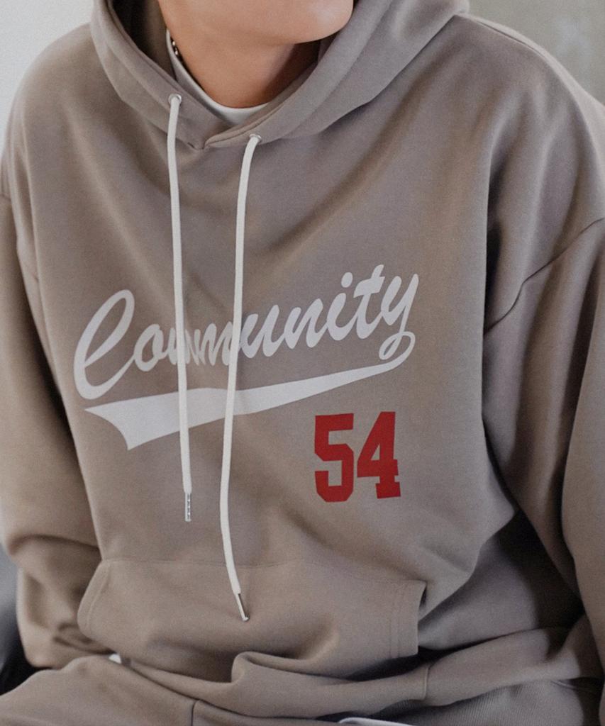 Community 54 Sweat Hoodie[Brown]