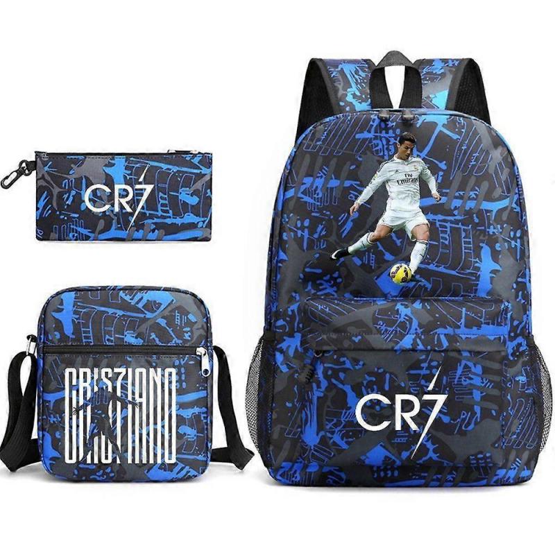 Cr7 Student School Backpack Three-Piece Set W