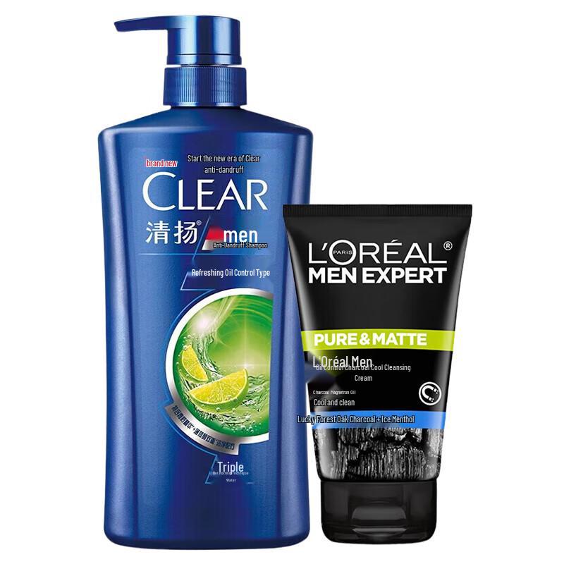 Clear Anti-Dandruff Shampoo & L Oreal Cleanser Bundle