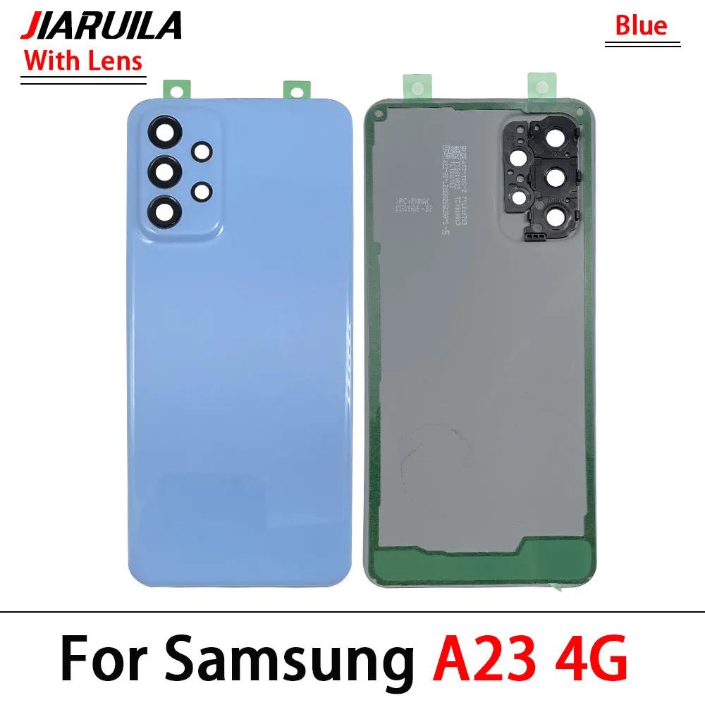 Back Rear Cover For Samsung A04 A04S A04E A23 4G 5G Battery Housing Battery Back Cover With Camera Glass Lens