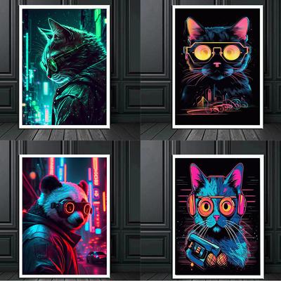 Paesaggio antico Luna Notte Surrealismo Arte Tela Pittura Wall Pop Poster e stampe Fantasy Gate Modern Living Room Bedroom Home Pictures Decor