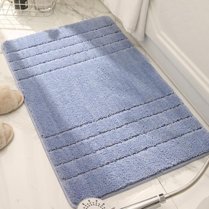 Thickened Non-Slip Water-Absorbing High-Low Pile Mat for Entrance, Kitchen, and Bathroom