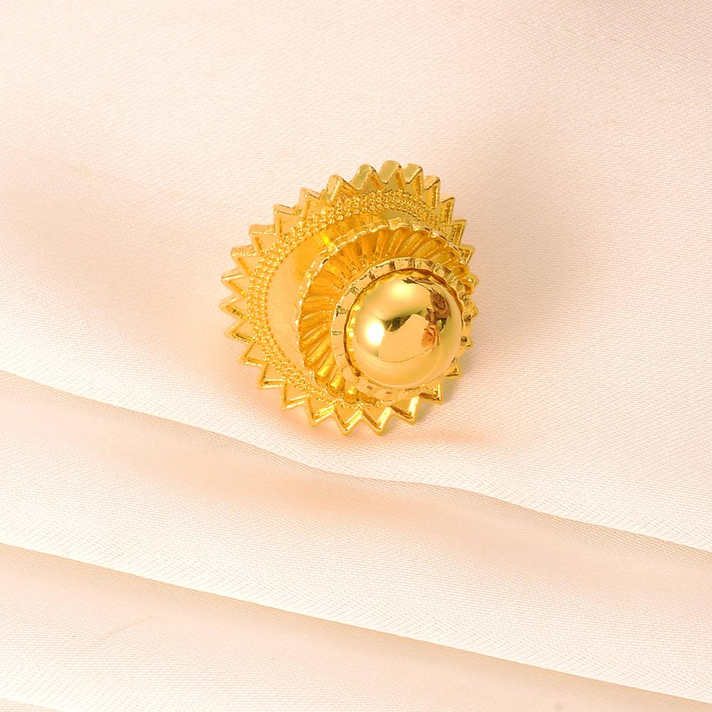 Ethiopian Pendant Zircon And Eritrean Necklaces Earrings Ring For Women Gold Color African Wedding Gifts