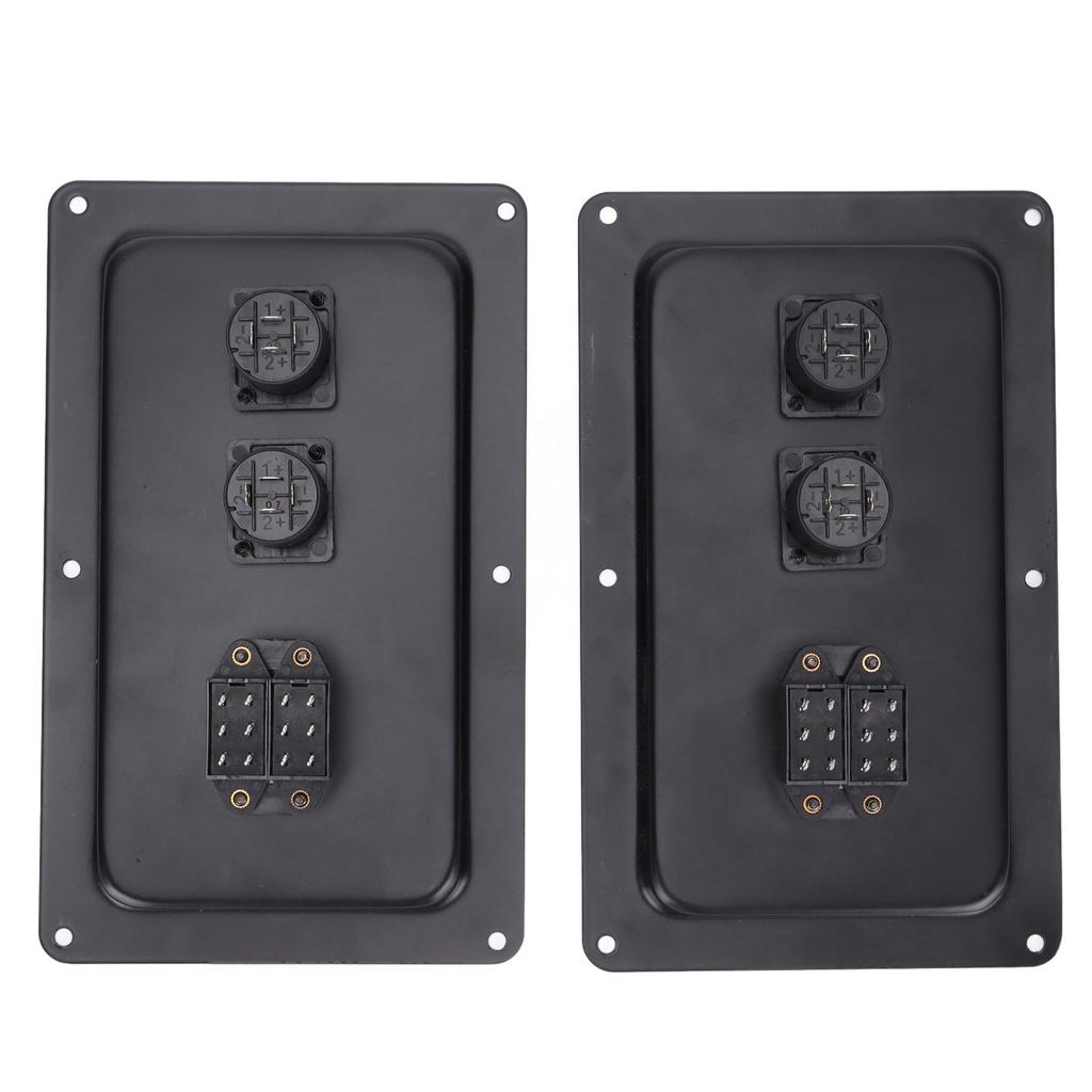 2 Pcs Speaker Wiring Back Panel Professional Stage Speaker Junction Box Connector for 715 725 Stage Speakers