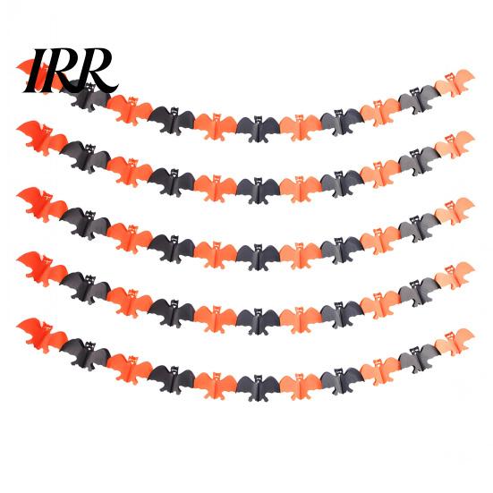 High-quality Halloween Banner 5 Pcs 10FT Banner, Spooky Spider Bat Skull Ghost Decorative Holiday Cloth Pumpkin Hanging Bunting Garland for