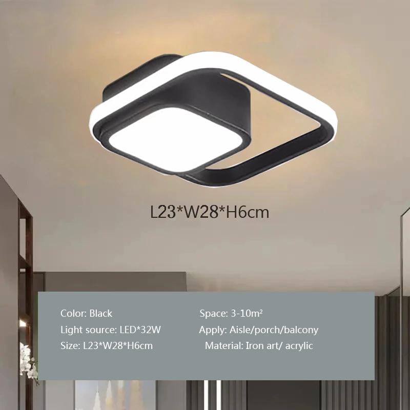 Modern LED Aisl Ceiling Light 36W 32W Led Lamp For Bedroom Balcony Entrance Closet Cloakroom  Home Indoor Lighting Fixtures