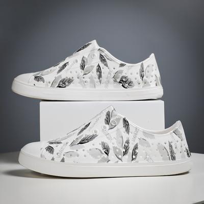 Summer Print Couple Hole Shoes Breathable Wading Travel Beach Shoes Fashion Hollow One Pedal Bag Head Sandals