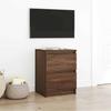 TV Stand in Brown Oak Look 40 x 35 x 54 cm Engineered Wood