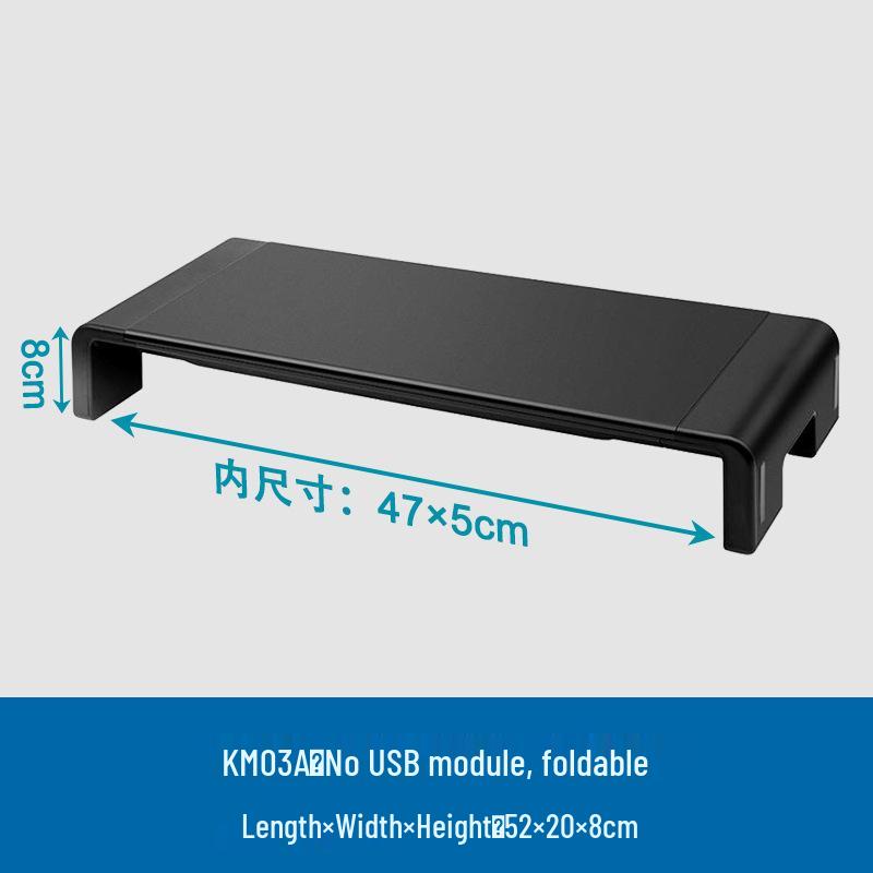 Multi-functional Desktop Monitor Stand with USB Ports & Colorful Lights