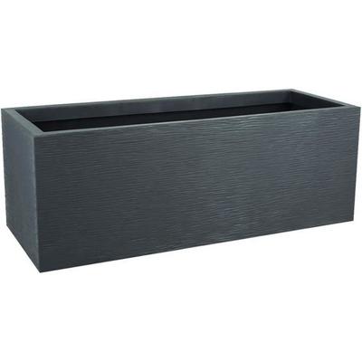Planter Box - EDA - Graphite Up - 57 L - Indoor/ Outdoor - Graphic Decor - 79.5 X 29.5 X H. 29,5 Cm - Anthracite Grey