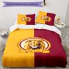 3pcs Football Team (2) Design Cover Set - HD Printed Bedding with 1 Cover and 2 Pillowcases - Perfect for Home and Dorm Decor
