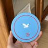 Premium Sense Niche Blue Bird Ceramic Coaster, Free Suction Coaster Like A Bird