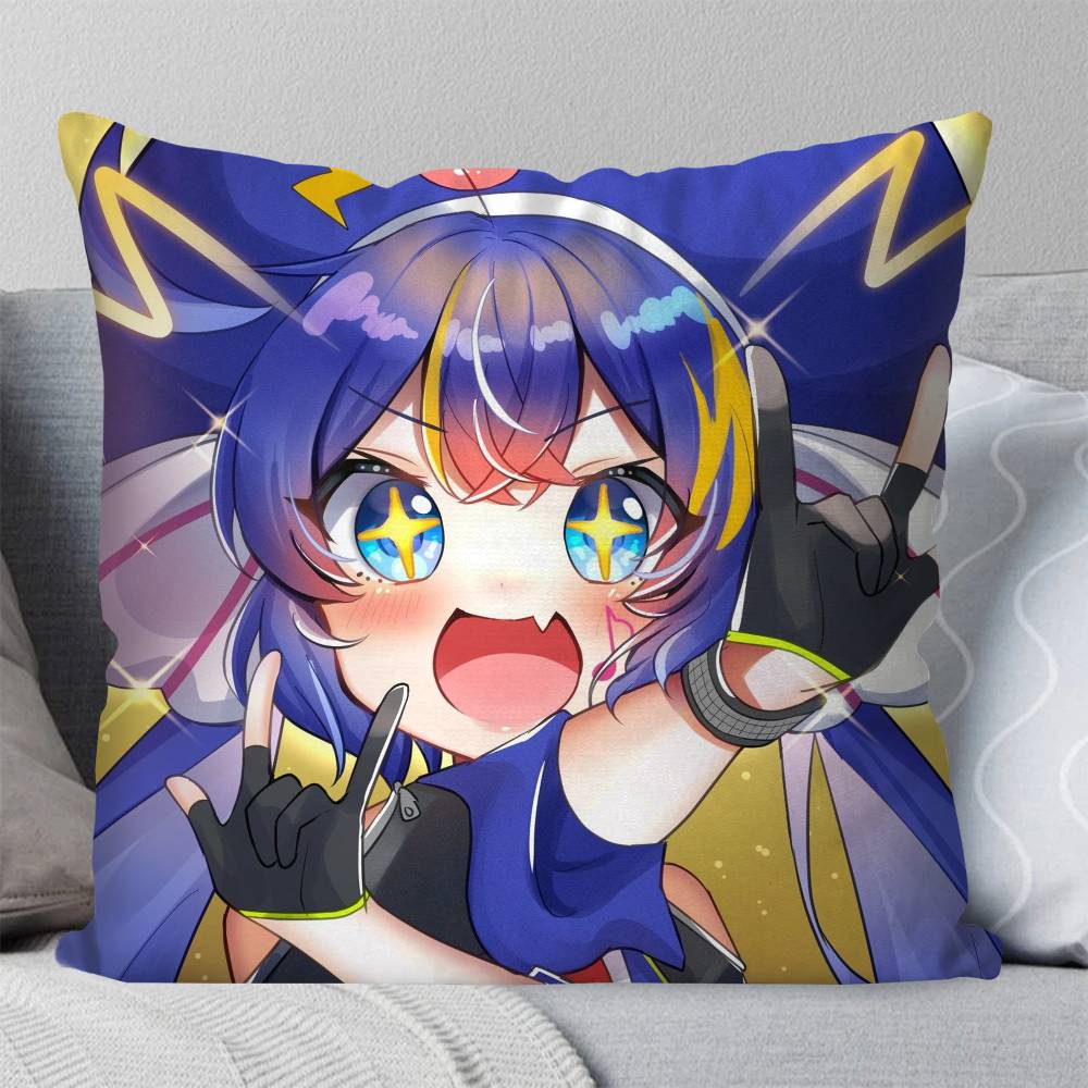 Virtual Singer OOtomachi Una Pillow Case Fashion Square Pillowcase Bedroom Sofa Room Ins Decoration Leisure