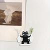 Magnetic Cat Vase Whisker Collector Dual Mini Vases Fridge Magnet Animal Shaped Refrigerator Decor for Kitchen Desk Bedroom Use