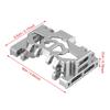 Aluminium Alloy Middle Gearbox Chassis RC Part for TRAXXAS TRX4 Land Rover Defender (Silver)
