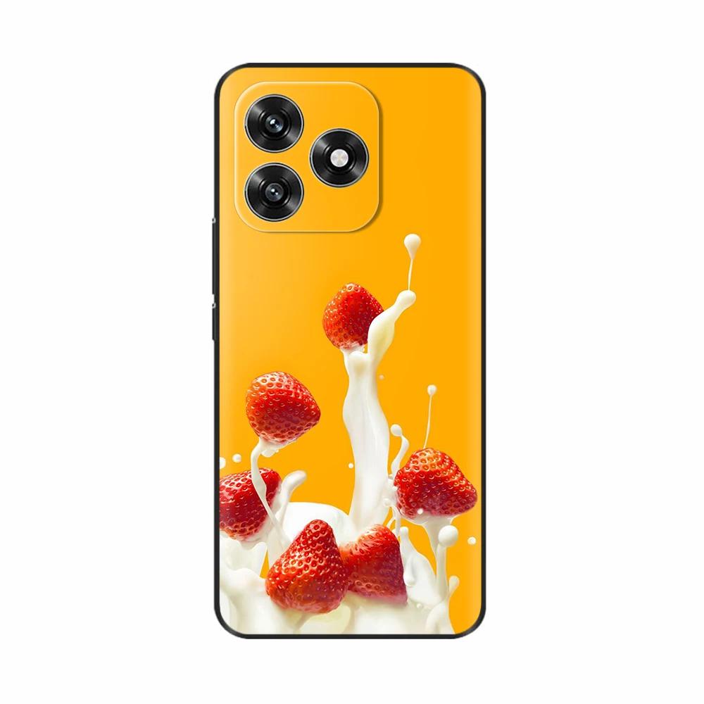 For Honor X5c Plus Case Sweet Love Flower Soft Silicone TPU Cover For Honor X5c HonorX5c Plus Phone Case Protective Shell Funda