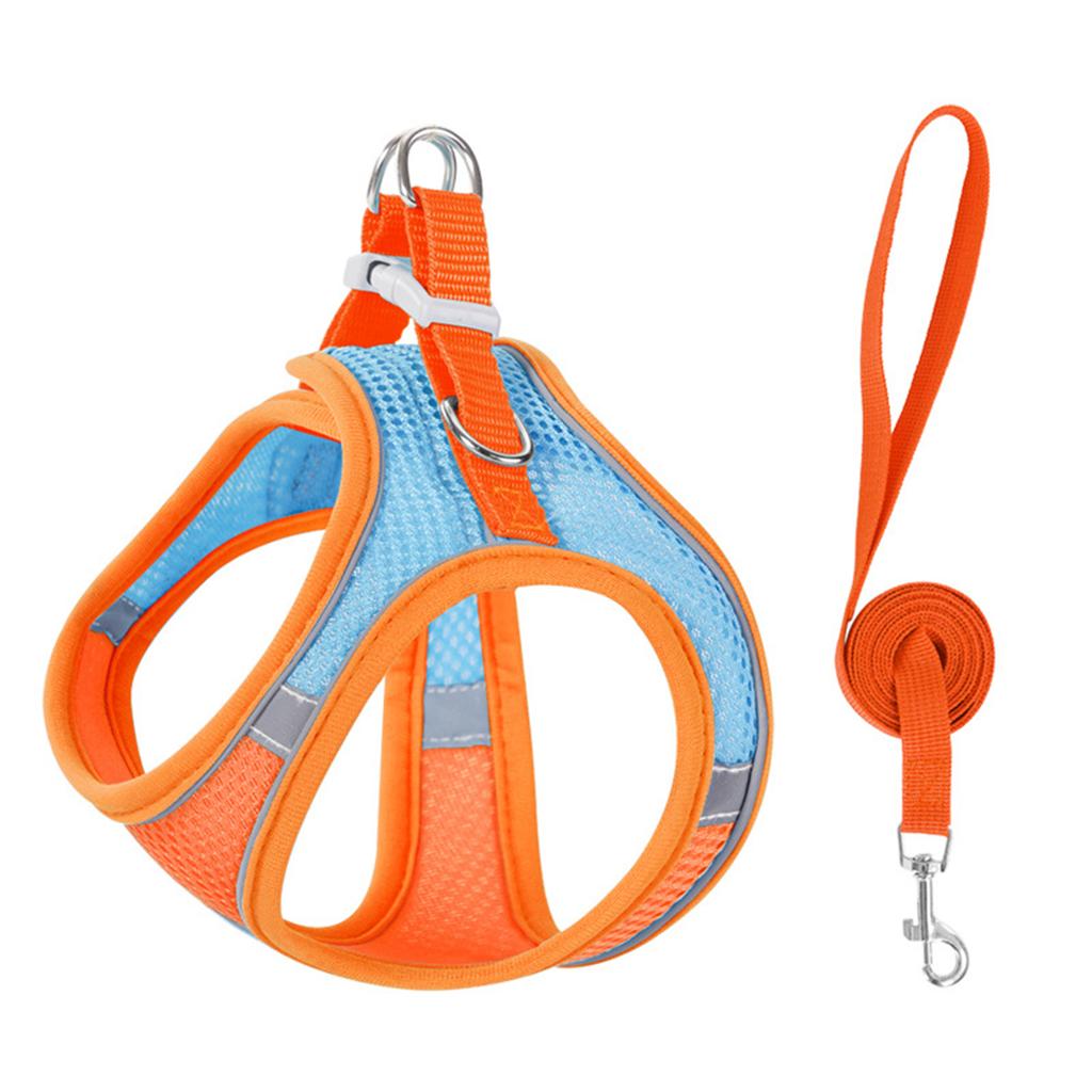 Reflective Pet Harness Vest Escape-Proof Pet Safety Harness for Visibility During Evening Walks