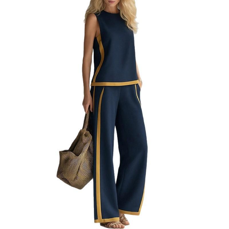 Clothes Women's Fashion Suit Simple Casual Top Pants Sports