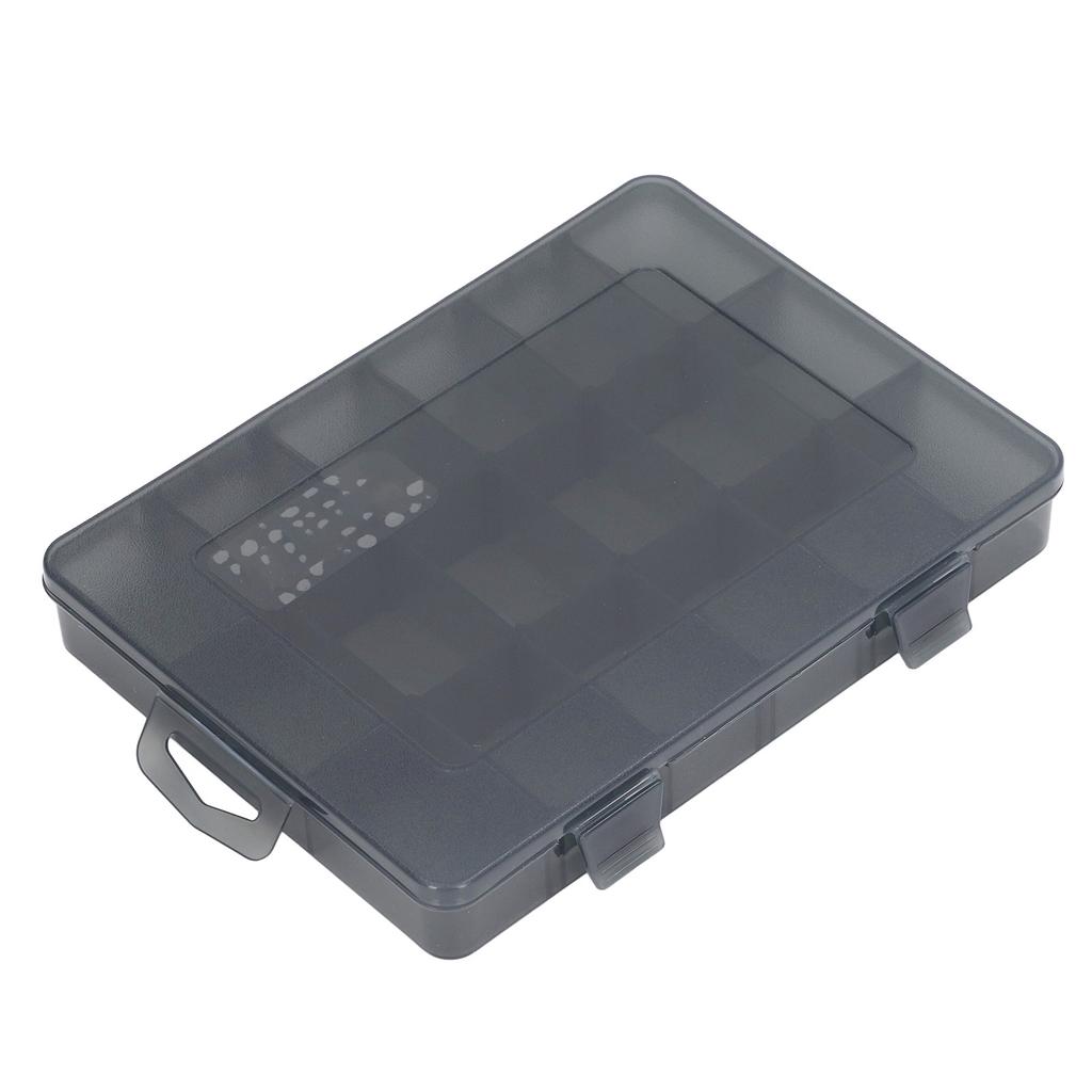 Multi Compartment Parts Box Removable Divider Transparent Plastic 18 Grids Hardware Storage Box for