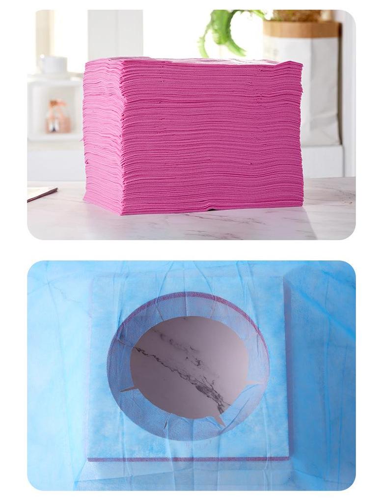 Thickened Waterproof Disposable Non-woven Massage Bed Sheets - Breathable & Oil-proof for Salons & Travel