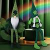 Patricks Day Gnome Long Leg Faceless Doll Plush Decorations Handmade Holiday Party Decor for Kids Gift Desktop Ornaments