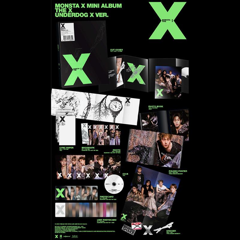 Monsta X MINI ALBUM ‘THE X’ (UNKNOWN X / UNDERDOG X / HELLO X / XX Ver.)