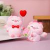 Cartoon Pig Statue Cute Miniatures Figurine Cake Decoration Couple Piggy Ornament  Home