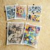 1/3/5PCS Cosmetic Organization Mesh Zipper File Bag PVC Document Folder Storage Bag A4/A5/A6 Moisture-proof Mesh Bag
