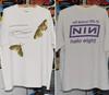 Nine Inch Nails Band 1994 The Downward Spiral Nachdruck 2 Seiten Weiß Unisex T-Shirt