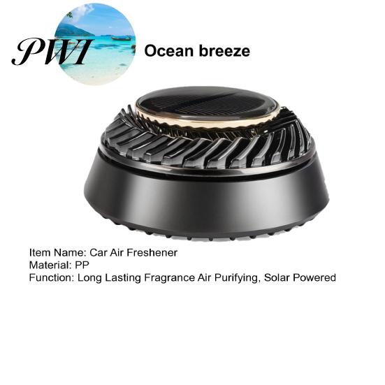 Solar Car Air Freshener Automatic Rotatable Long Lasting Fragrance Space-saving Device Purifying Auto Aromatherapy Diffuser Ornament Interior