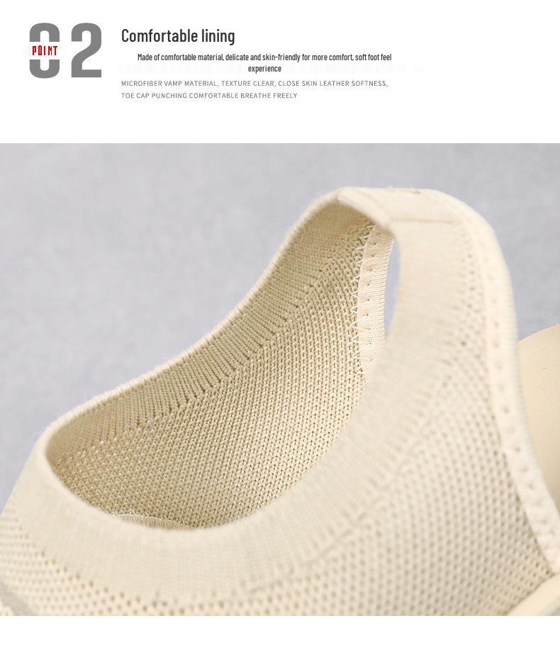 Women's Summer Breathable Hollow Sandals - Soft Sole, Comfortable Mom Shoes