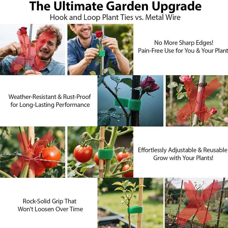 Reusable Plant Ties, Suitable for Climbing Plants, Planning Straps, Plant Tape Gardening,  Plant Support, Garden Cable Ties