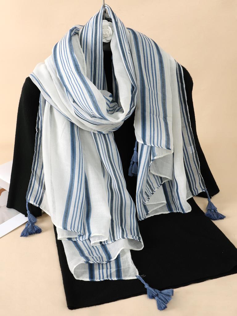 Nytt tynt bomullsskjerf for kvinner med blomstertrykk Hijab myke sjal og omslag Bohemia Kvinnelige Foulard pashmina Bandana hodeskjerf