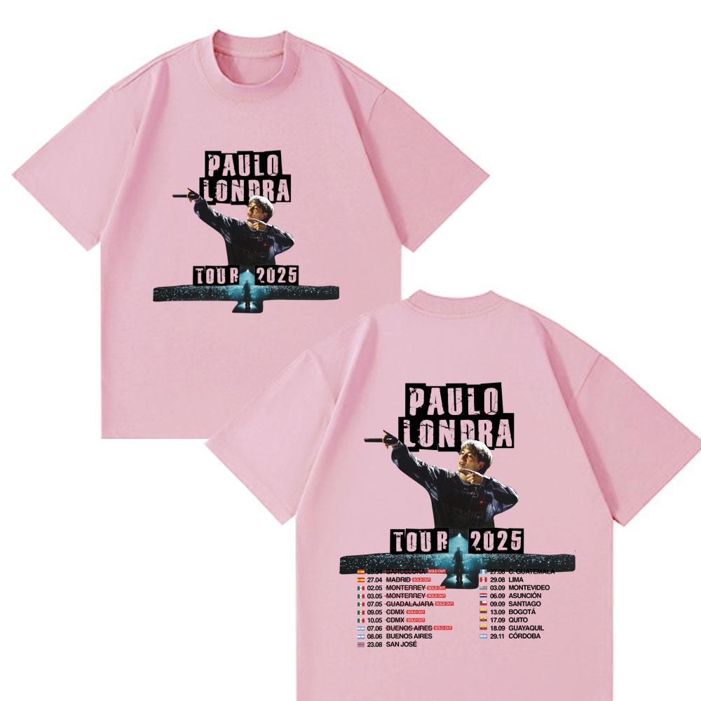 Rapper Paulo Londra Tour 2025 Print T Shirts Women Trendy Hip Hop Tshirts Casual Cotton Summer Fashion Classic Print Tshirt