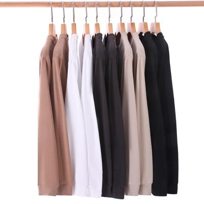 Zirunking T-shirt Unisex Top Magliette Tinta Unita Manica Lunga Streetwear Morbide Casual T-shirt Girocollo LUOMA