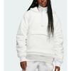Adidas X Ivy Park Icy Park Solid Color Kangaroo Pocket Half-Zip Hooded Jacket Unisex Outerwear White H18974