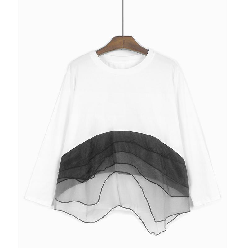 

Xitao Ленивая Расслабленная Женская Необычная Футболка Топ GJ1237 One Size