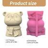 Panda Gypsum Flower Pots Silicone Resin Mold Epoxy Resin Castings Molds Succulent Vase Cement Mold Candle Holder Molds