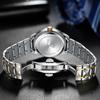 BINBOND Fashion Quartz Watch Ultra Thin Diamond Business Gold Watches Rhombic Three Dimensional Design Stainless Steel Luminous Watches with Gift Box