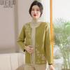 Mid-Aged Women's Autumn Knitted Cardigan Jacket