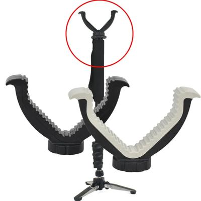 Tactical Heavy Duty V Yoke Shooting Rack Gun Rest Rifle Holder Top Mount 1/4 Thread Attachment for Hunting Tripod Bipod Monopod